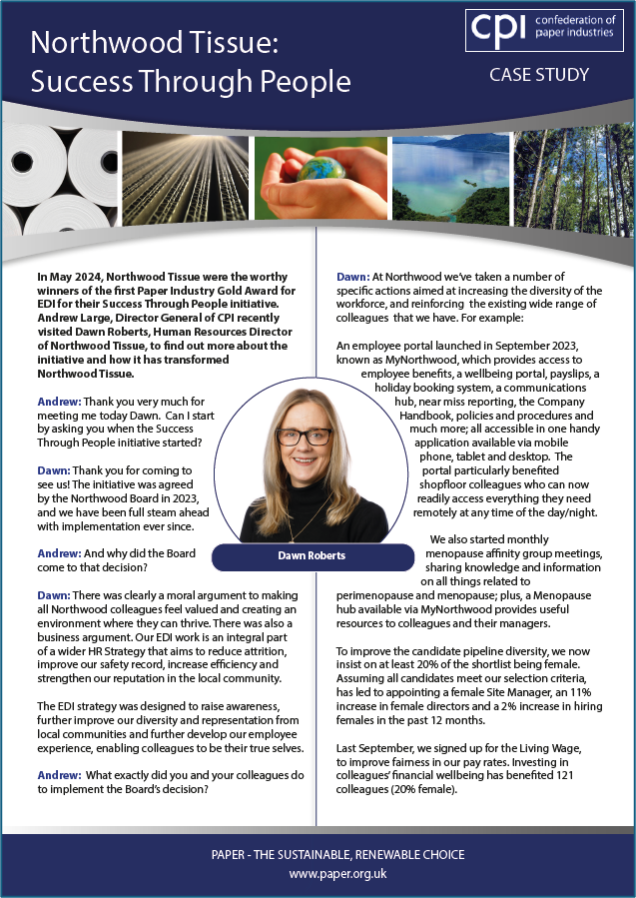 CPI Case Study - Northwood Tissue: Success Through People